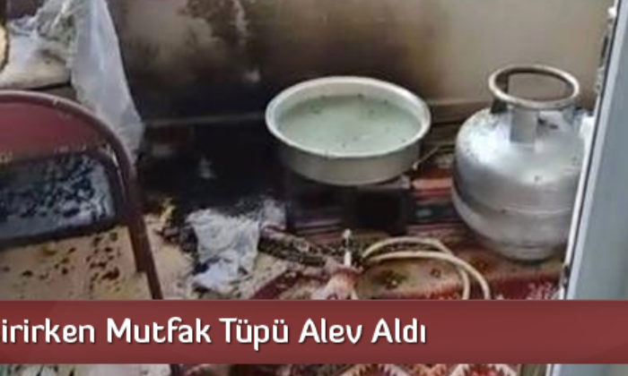 Börek Pişirirken Mutfak Tüpü Alev Aldı