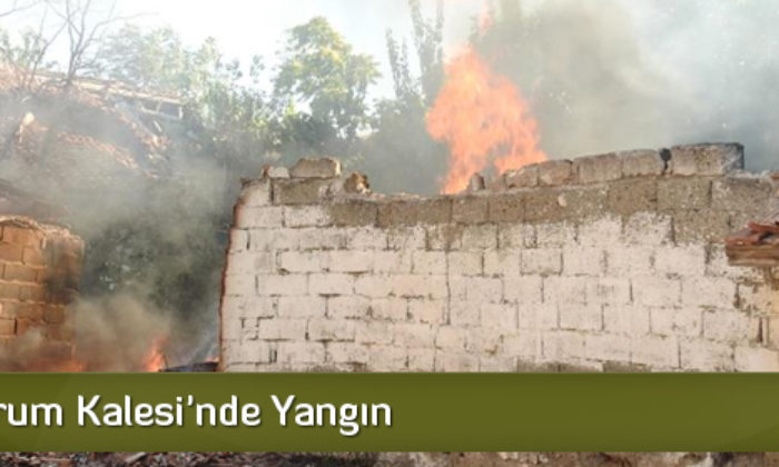 Tarihi Çorum Kalesi’nde Yangın