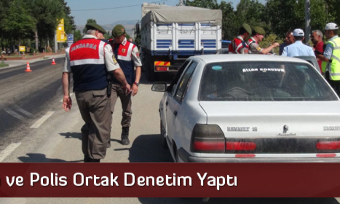 Jandarma ve Polis Ortak Denetim Yaptı