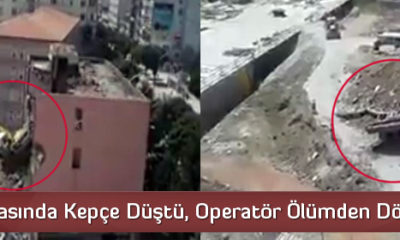 Yıkım Sırasında Kepçe Düştü