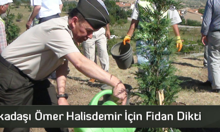 Görev Arkadaşı Ömer Halisdemir İçin Fidan Dikti