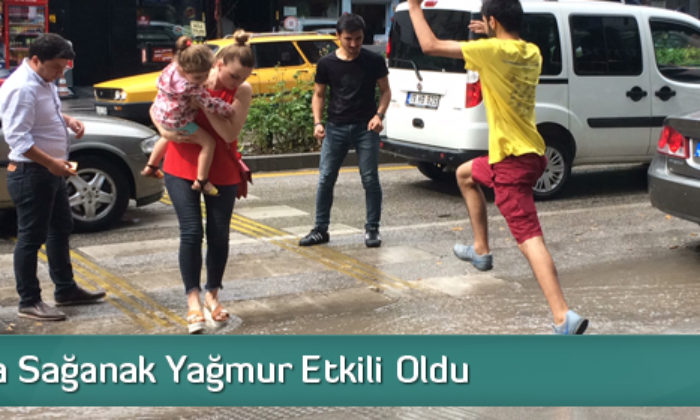 Çorum’da Sağanak Yağmur Etkili Oldu