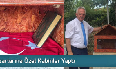 Şehit Mezarlarına Özel Kabinler Yaptı