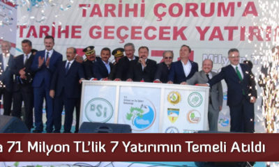 71 Milyon Tl’lik 7 Yatırımın Temeli Atıldı