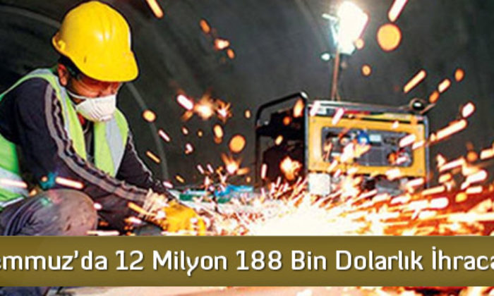 Çorum Temmuz’da 12 Milyon 188 Bin Dolarlık İhracat Yaptı