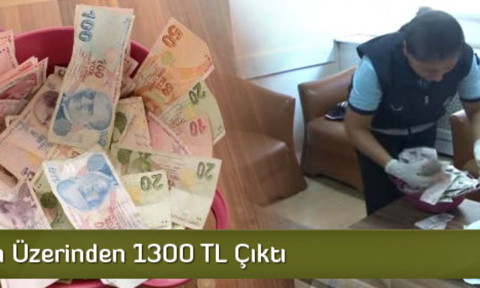 Dilencinin Üzerinden 1300 TL Çıktı