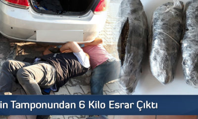 Otomobilin Tamponundan 6 Kilo Esrar Çıktı