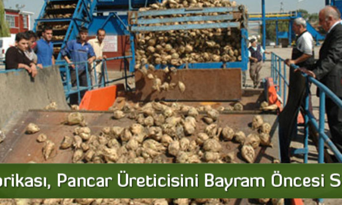 Pancar Üreticilerine Avans Ödemesi