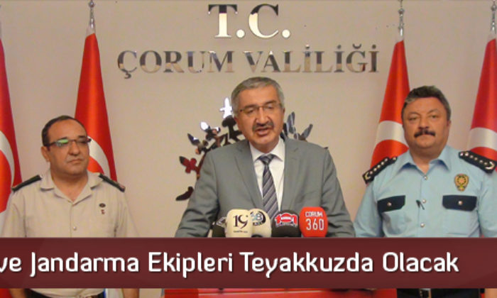 Valilik Bayram Tedbirlerini Aldı