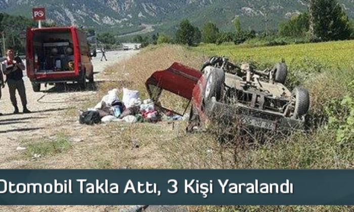 Kargı’da Otomobil Takla Attı