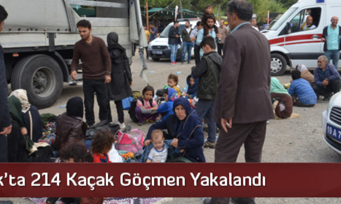 Osmancık’ta 214 Kaçak Göçmen Yakalandı