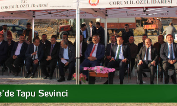 Beşiktepe’de Çiftçilere Tapuları Teslim Edildi