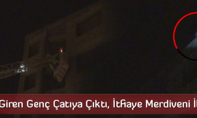 Bunalıma Giren Genç Çatıya Çıktı