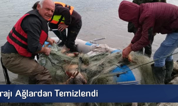 Hatap Barajı Ağlardan Temizlendi