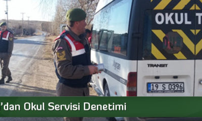Jandarma’dan Okul Servisi Denetimi