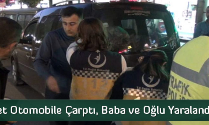 Motosiklet Otomobille Çarptı