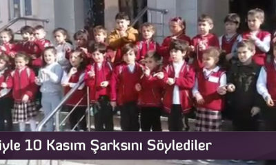 İşaret Diliyle 10 Kasım Şarksını Söylediler