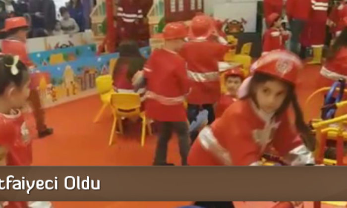 Minikler İtfaiyeci Oldu