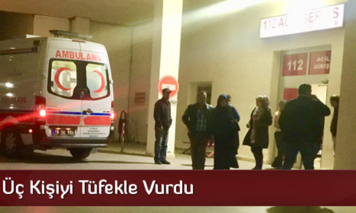 Tartıştığı Üç Kişiyi Tüfekle Vurdu