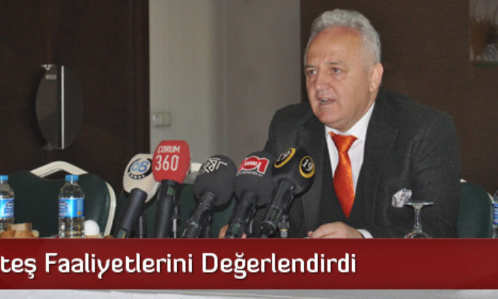 Başkan Ateş Faaliyetlerini Değerlendirdi