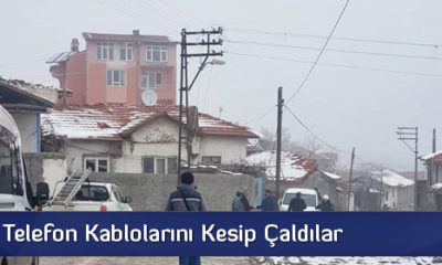 Direkteki Telefon Kablolarını Kesip Çaldılar