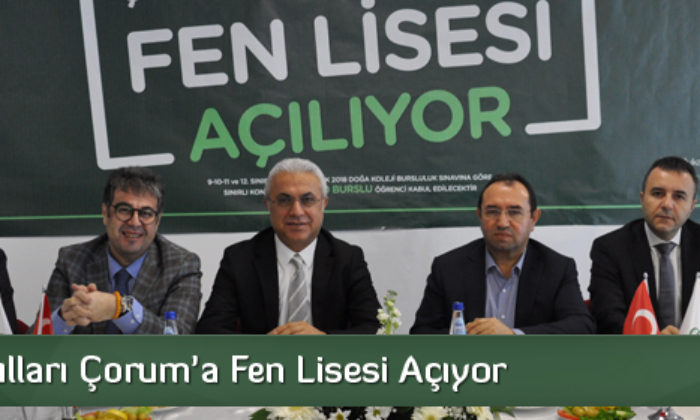 Doğa Okulları Çorum’a Fen Lisesi Açıyor