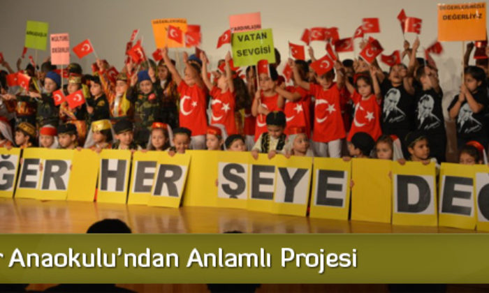 İkbalevler Anaokulu’ndan Anlamlı Projesi