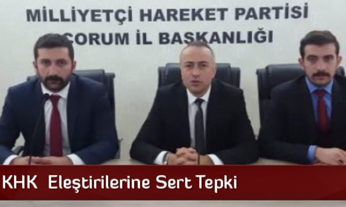 MHP’den KHK Açıklaması