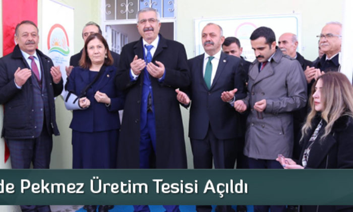 Ortaköy’de Pekmez Üretim Tesisi Açıldı