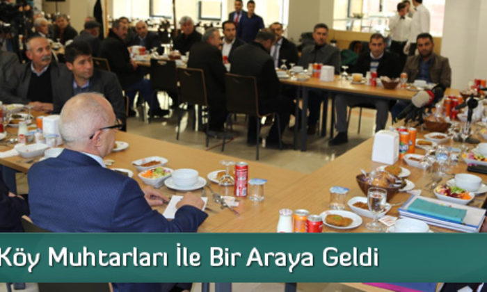 Vali Kılıç Köy Muhtarları İle Bir Araya Geldi