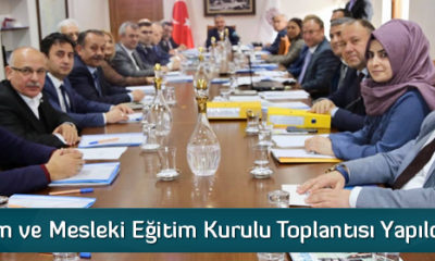 İl İstihdam ve Mesleki Eğitim Kurulu Toplantısı Yapıldı