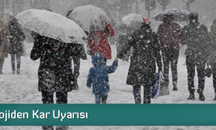 Meteorolojiden Kar Uyarısı