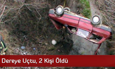 Otomobil Dereye Uçtu, 2 Kişi Öldü