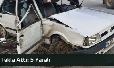 Otomobil Şarampole Düştü