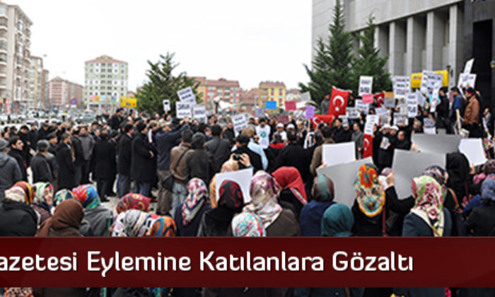 Zaman Gazetesi Eylemine Katılanlara Gözaltı