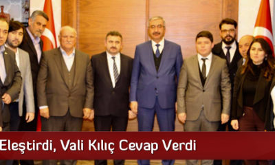 CHP’liler Eleştirdi, Vali Kılıç Cevap Verdi