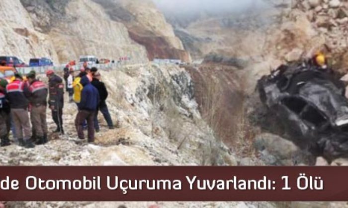 Kırkdilim’de Otomobil Uçuruma Yuvarlandı