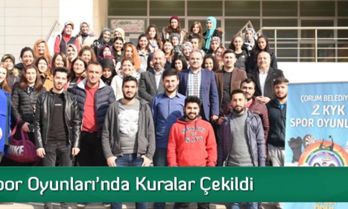 2. KYK Spor Oyunları’nda Kuralar Çekildi