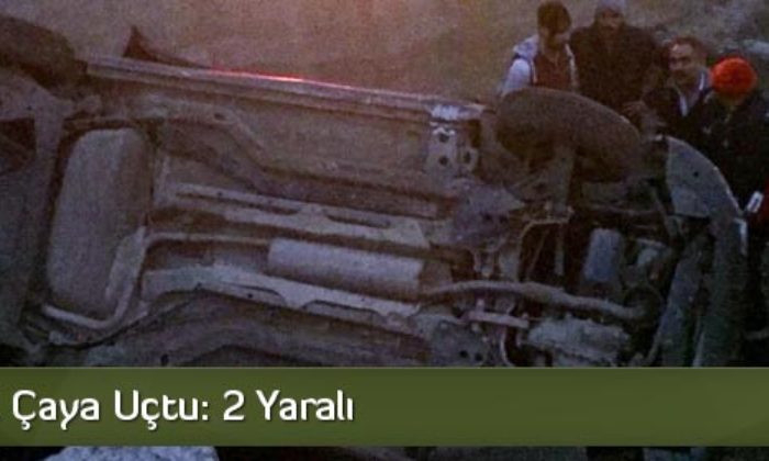 Otomobil Çaya Uçtu: 2 Yaralı