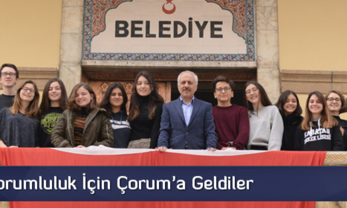 Sosyal Sorumluluk İçin Çorum’a Geldiler