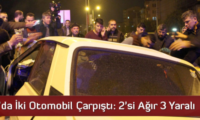 Sungurlu’da İki Otomobil Çarpıştı