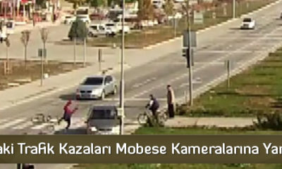 Çorum’daki Kazalar Mobese Kameralarına Yansıdı