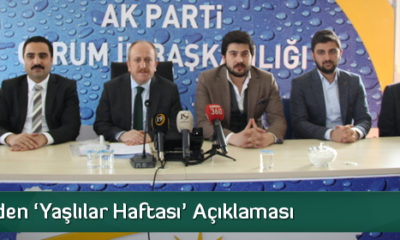 AK Parti’den ‘Yaşlılar Haftası’ Açıklaması