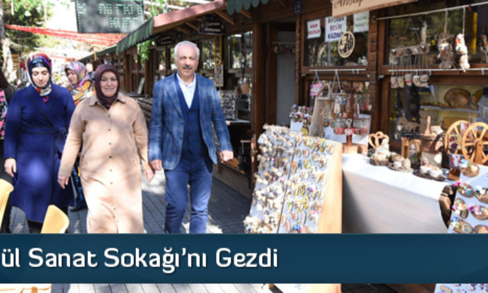 Başkan Gül Sanat Sokağı’nı Gezdi