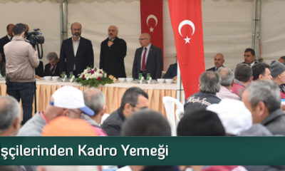 Belediye İşçilerden Kadro Yemeği
