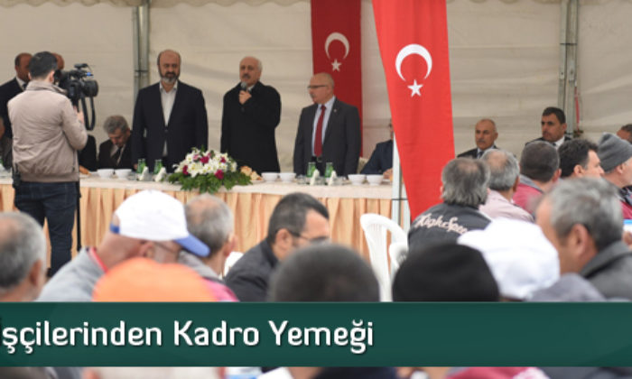 Belediye İşçilerden Kadro Yemeği