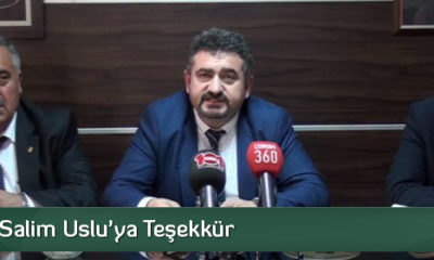 CHP’den Salim Uslu’ya Teşekkür