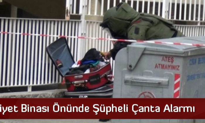 Eski Emniyet Binası Önünde Şüpheli Çanta Alarmı