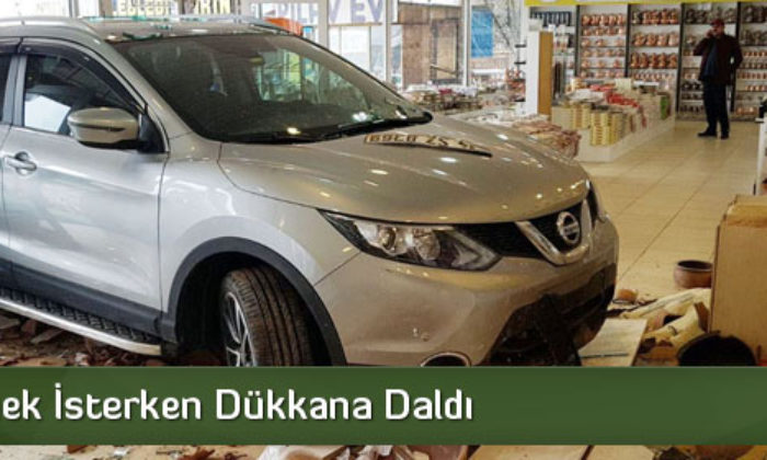 Park Etmek İsterken Dükkana Daldı