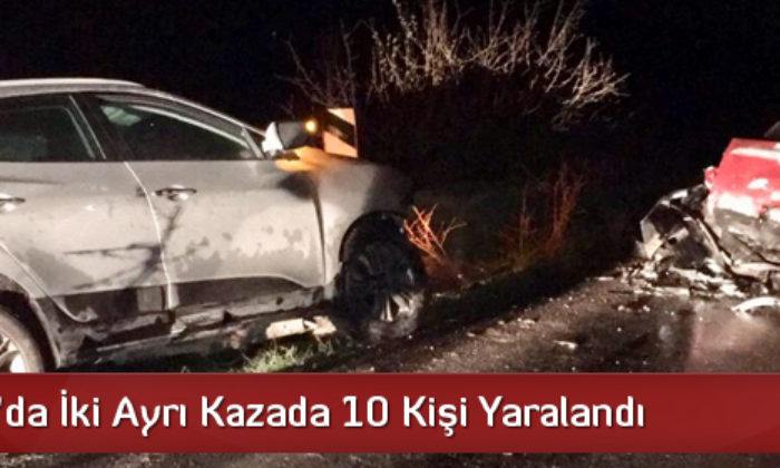Sungurlu’da İki Ayrı Kazada 10 Kişi Yaralandı